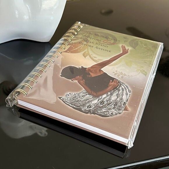 NWT She Who Kneels Before God Can Stand Before Anyone Hardcover Lined Journal - Picture 3 of 11